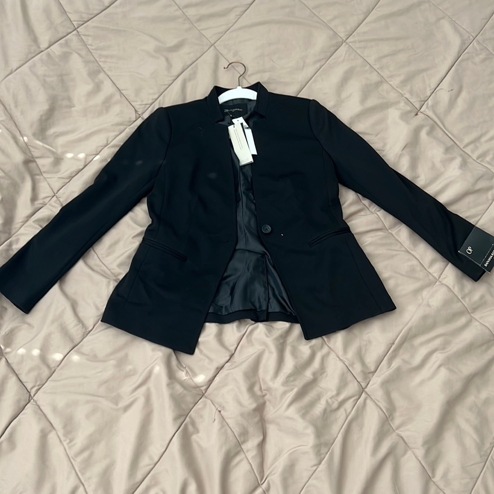 Banana republic black blazer jacket petite
